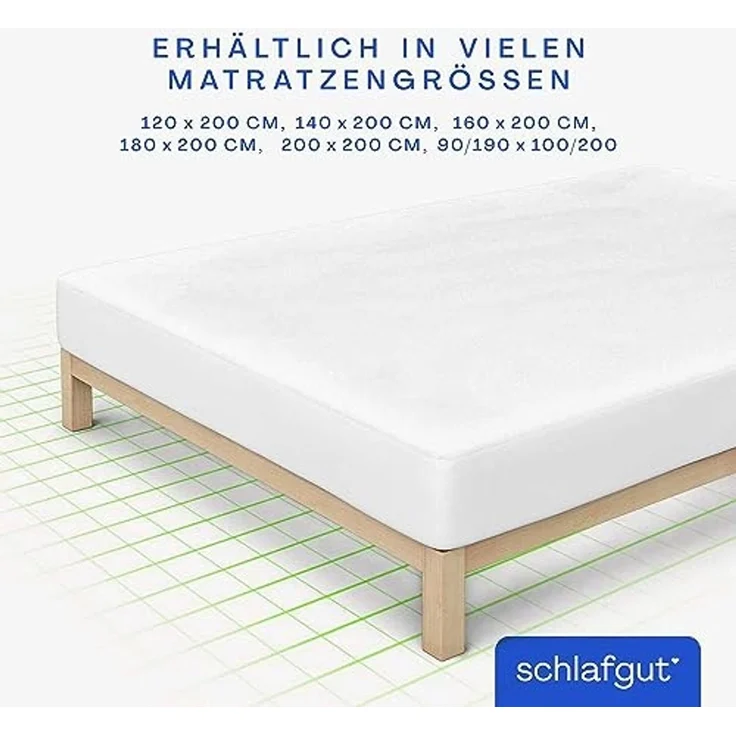 Matratzenauflage Baselayer Matratzenschutz Comfort Schlafgut, Wie ein Spannbettlaken – Bild 4