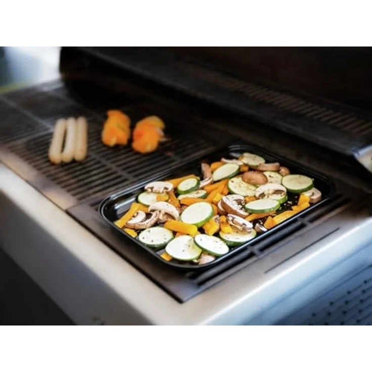 Grillschale Mod. Luca, aus rostfreiem Edelstahl, 1x Grillschale – Bild 2