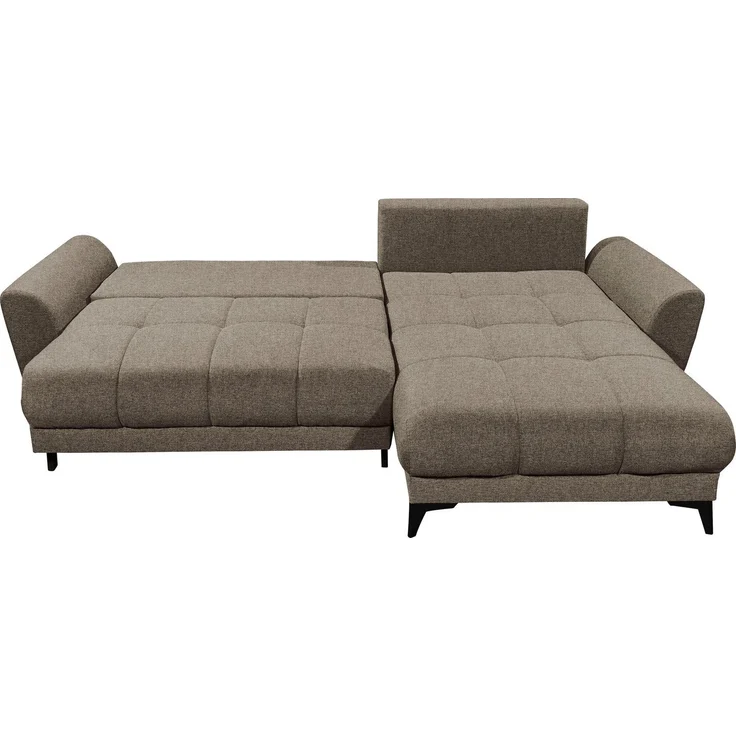 Sofa Bern von ED Exciting Design mit Schlaffunktion Espresso, Bettkasten und Lumos Mikrofaserbezug – Bild 3