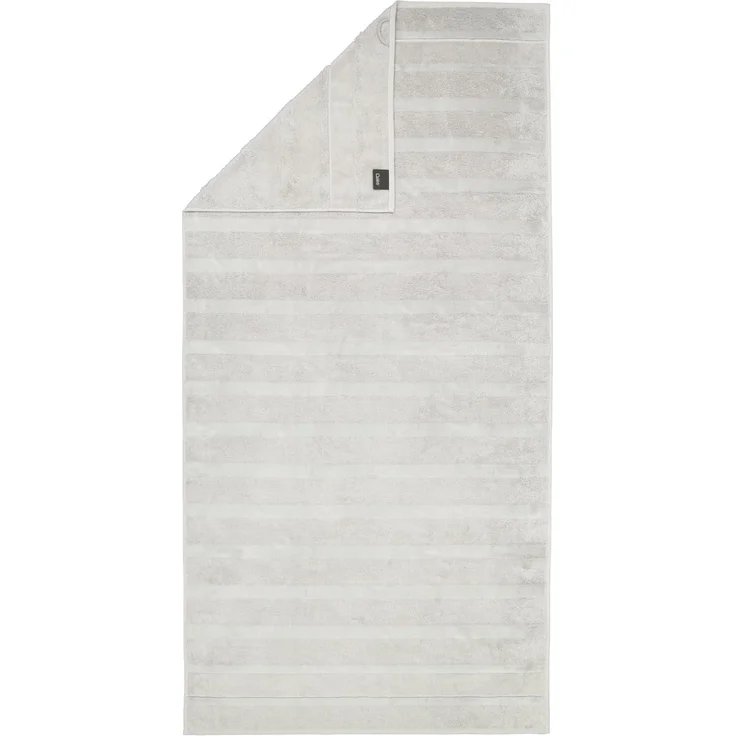 CAWÖ Duschtuch - Noblesse2, Walkfrottier, Velours-Streifen, Baumwolle, einfarbig Platin 80x160cm – Bild 2