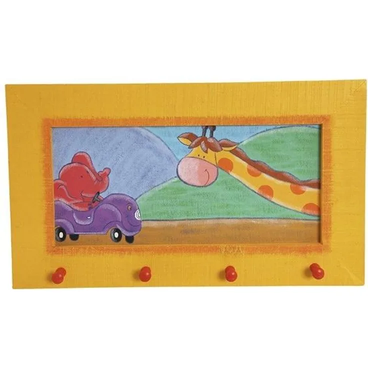 TRÄ PRESENT Kinder Garderobe Elefant und Giraffe