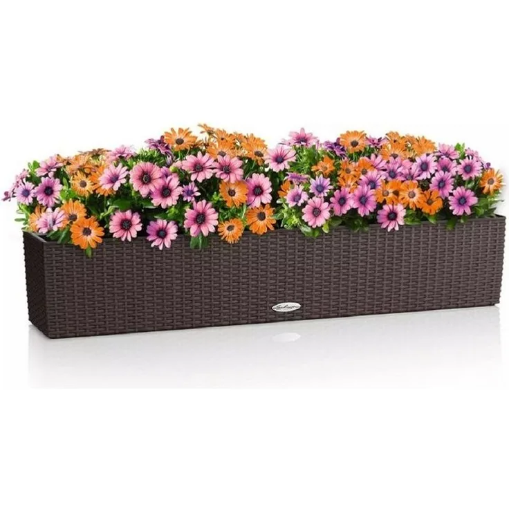 Lechuza® Balkonkasten Lechuza Balkonkasten Balconera Cottage 100 mokka 1