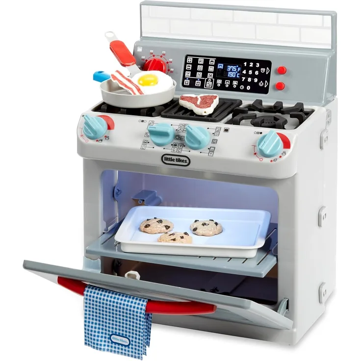 little tikes First Oven - Interaktiv & Realistisch - Mit Licht & Geräuschen - Schein-Spielgerät für Kinder