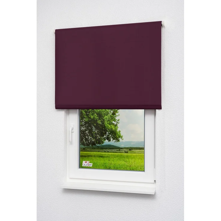 Lysel Outlet - Verdunklungsrollo Dunkellila (B x H) 60x190 cm – Bild 4