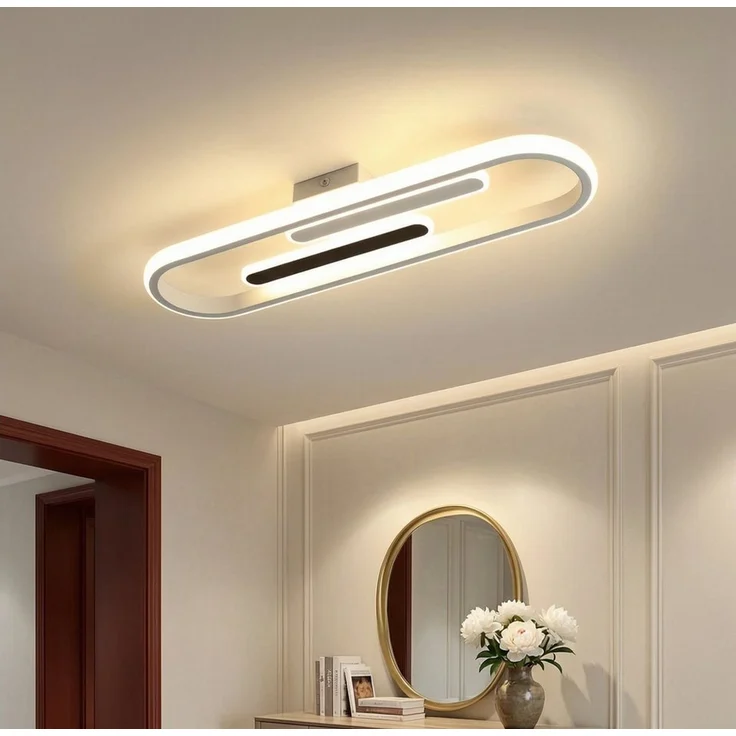 BlingBin LED Deckenleuchte 47cm Deckenlampe 29W 3400 lm warmweiß moderne LED Lampe, LED fest integriert, Tageslichtweiß, für Esstisch, Wohnzimmer und Büro – Bild 1