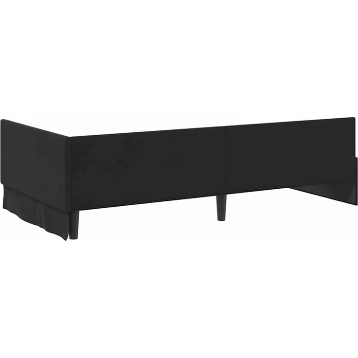 vidaXL Eckbettgestell mit Matratze Sonstiges 2 pcs Grau Samt 3393619 – Bild 9