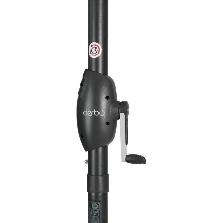 Derby by Doppler Sonnenschirm / Kurbelschirm "Basic Lift neo 300", anthrazit, Ø 300 cm – Bild 3