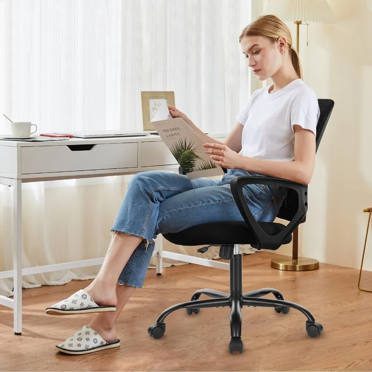 DUMOS Barhocker Barstuhl mit Sitzkissen Aus Pu-leder Und Metallbein BarStool mit lehne (2er Set), gepolstertes Leder,Stahlgestell,Sitzhöhe 40 cm, 66 cm, 74 cm – Bild 7
