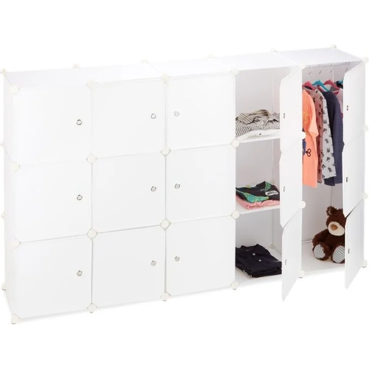 Regalsystem Kleiderschrank 11 Fächer – Bild 3