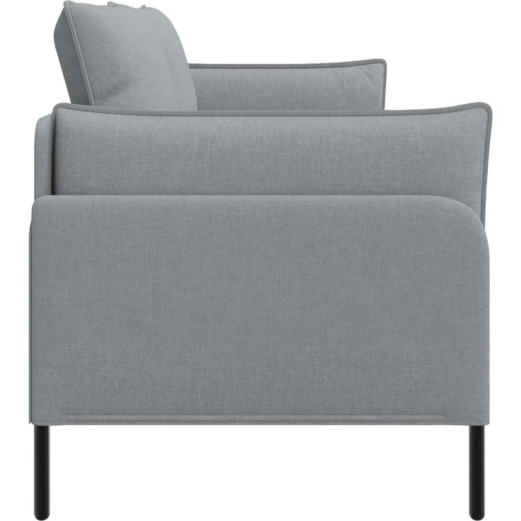 vidaXL 3-Sitzer-Sofa Hellgrau 222 x 81 x 89 cm Stoff 42048629 – Bild 4