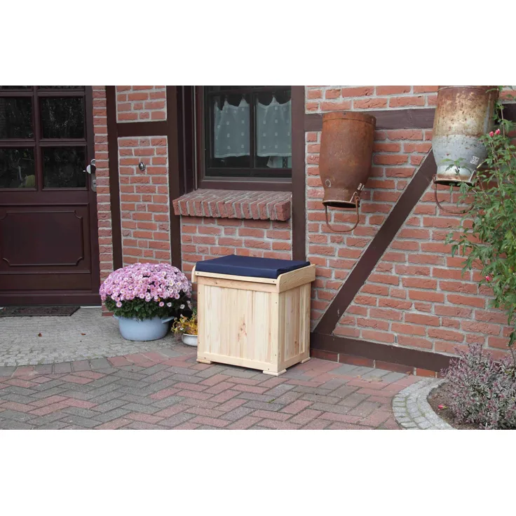 Promadino Kissenbox Patrick mit blauer Auflage
