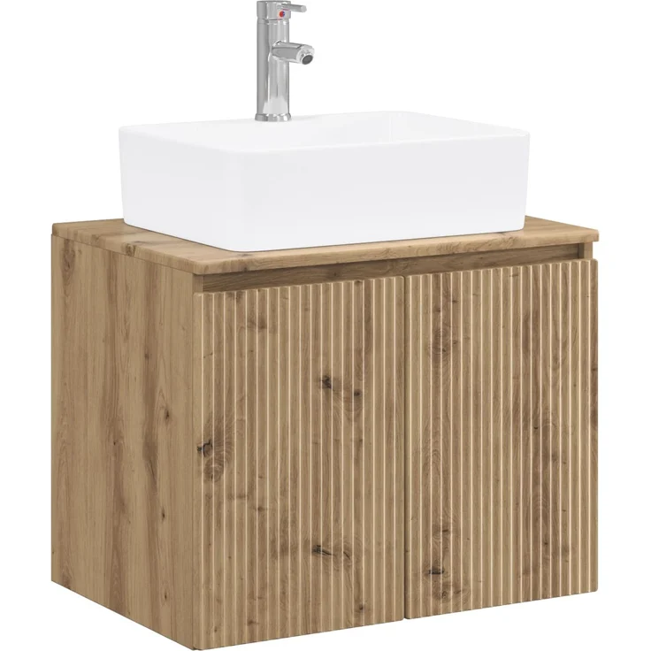 vidaXL Badezimmermöbel-Set Artisan-Eiche Holzwerkstoff 3404329 – Bild 2