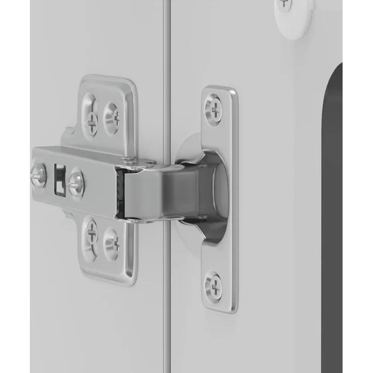 vidaXL Küchen-Hängeschrank mit Glastür Lucca Schwarz Holzwerkstoff 853848 – Bild 9