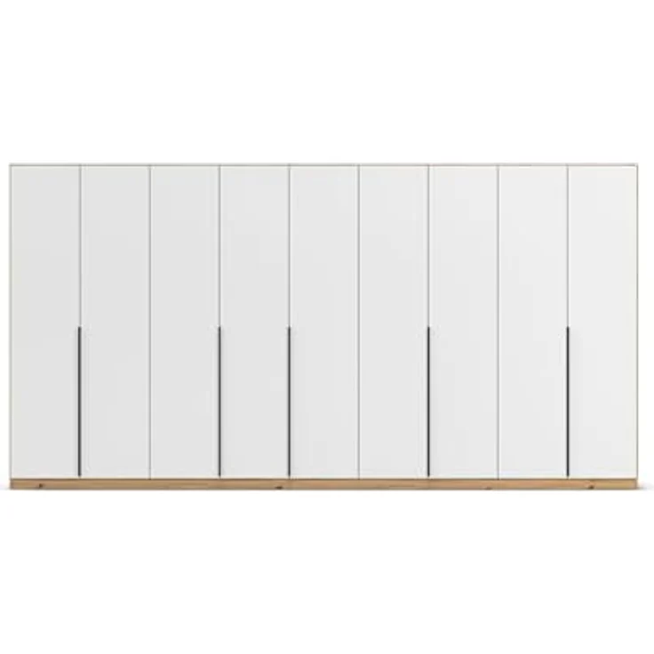 Rauch Möbel Alabama, Kleiderschrank für Schlafzimmer, Kinderzimmer, Wohnzimmer, Garderobe, Flur, 9-türig, mit Zubehör Premium, Farbe Weiß/Eiche Artisan, Breite 405 cm – Bild 8