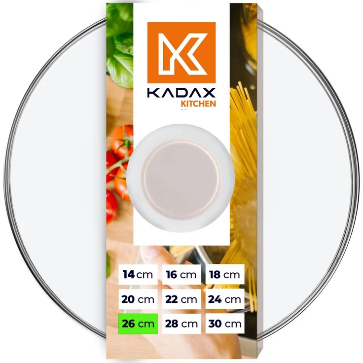 KADAX Deckel Hitzebeständiges Glas für einen 26 cm Topf – Bild 1