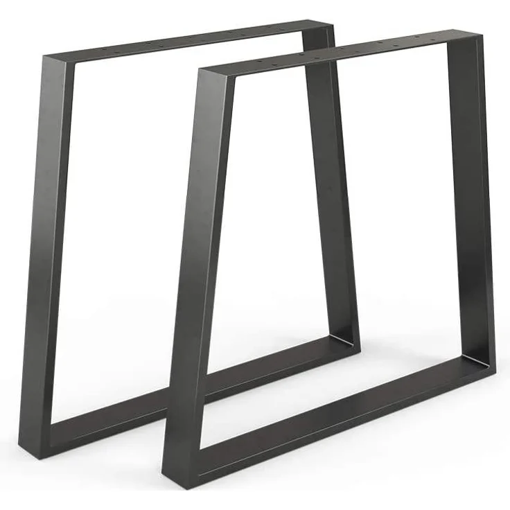 Tischbeine Schwarz 80 x 72 cm Trapezförmig Vicco – Bild 1