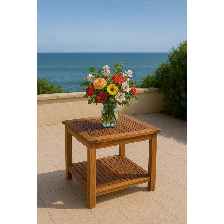 TPFGarden Gartentisch NEVADA (Outdoor Esstisch - Terrassentisch - Maße (BxHxT): 50 x 45 x 50 cm, Hochwertiger und robuster Outdoor Tisch) – Bild 3