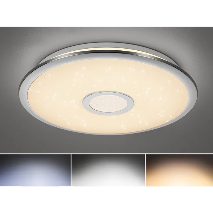 LED-Deckenleuchte, OSAKA, LEDs, mit Fernbedienung 30W, 3. 100 lm Ø 420, H 75