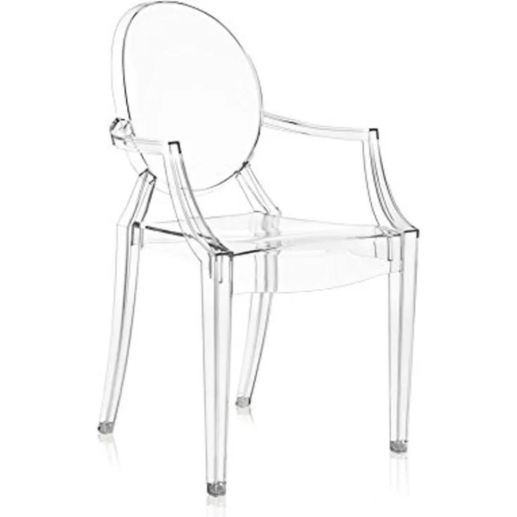 Kartell Louis Ghost, Stuhl, 4er-Satz, Glasklar