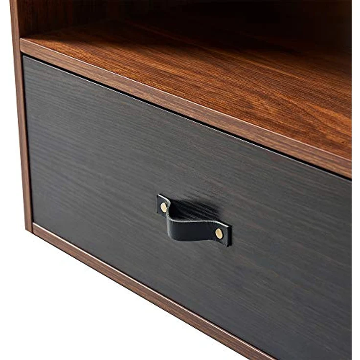 Teamson Home Henry Couchtisch, Braun, Holzwerkstoff, 60.3x45.7x45.7 cm, mit großer Tischfläche und Schublade – Bild 7