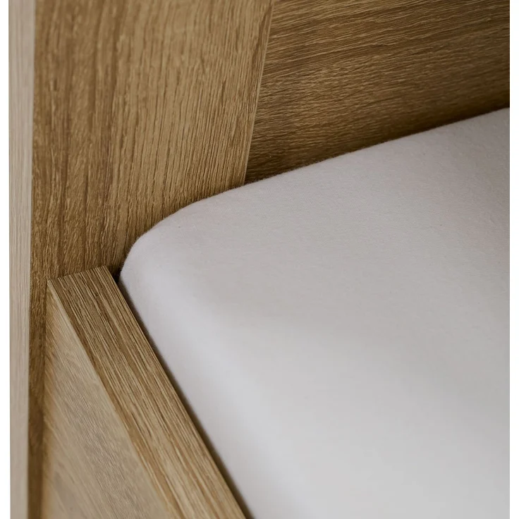 Komfortbett 90x200 Seniorenbett Höhenverstellbar Holzbett Eiche Einzelbett Hohes Bett Bettgestell – Bild 8
