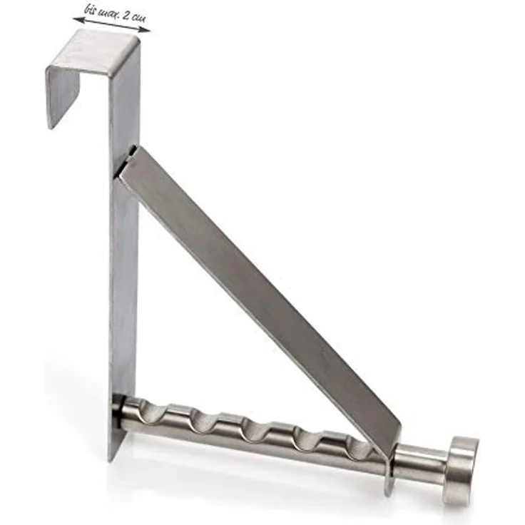 Zeller Present Türgarderobe Türhänger, Edelstahl, silber, 3 x 15,3 x 15,4 cm – Bild 5