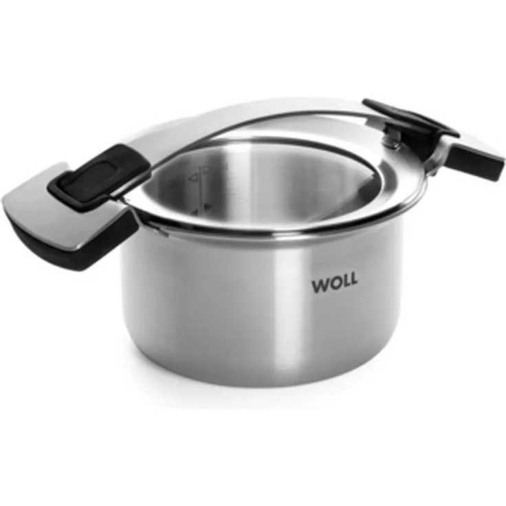 WOLL Kochtopf Topf "Concept Pro", Edelstahl (inkl. Glasdeckel, 2-tlg, in verschiedenen Größen), Induktionsgeeignet