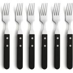 Amefa 'PIZZA' Steakgabel Set 6-teilig, Kunststoff schwarz, 20 cm