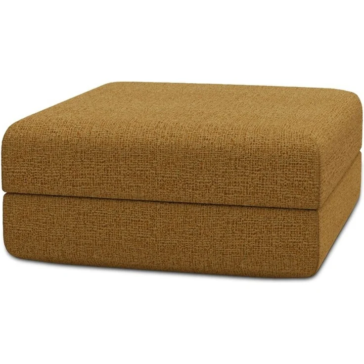 gelber Tweed-Pouf – Bild 1