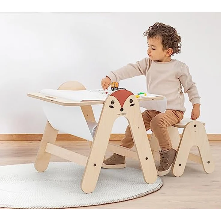 MamaToyz Holz Kindertisch & Maltisch Fuchs | – Bild 3