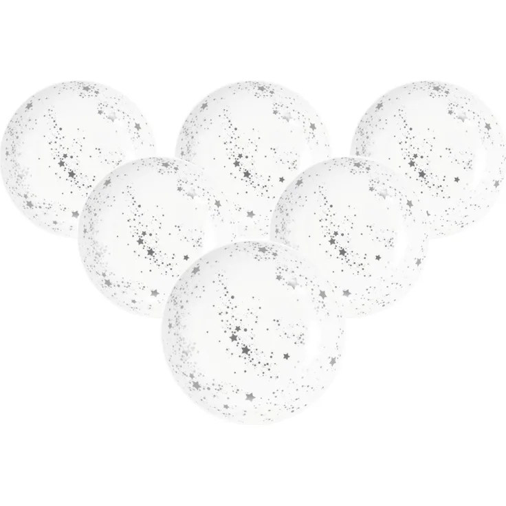 Seltmann Weiden Liberty Silver Stars Suppenteller ø 21,2 cm 6er Set