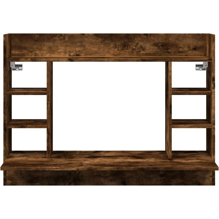 vidaXL Wand-Schreibtisch Räuchereiche 105x48x75 cm Holzwerkstoff 847972 – Bild 3