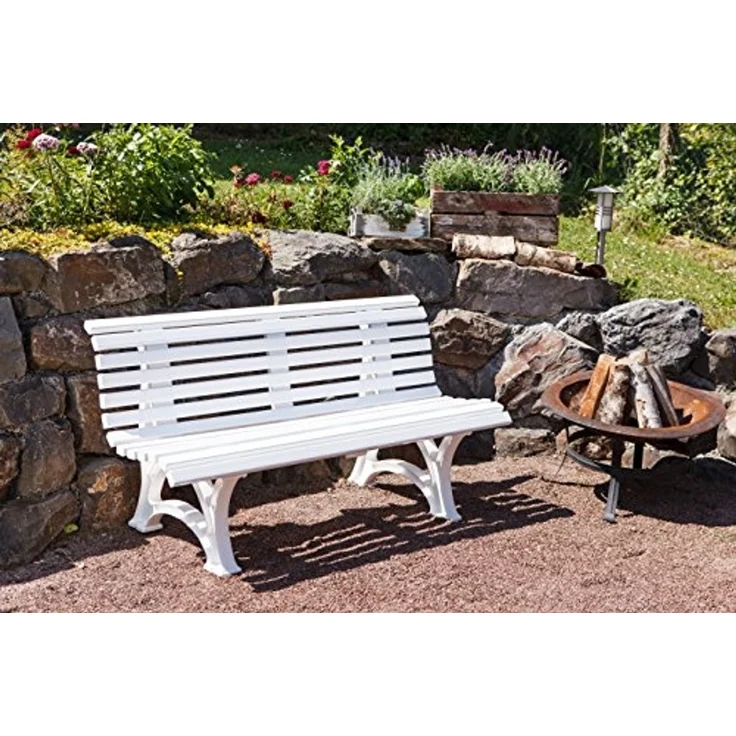BLOME 425900 Gartenbank Helgoland Sitzbank Parkbank Gartenmöbel 3-Sitzer – Bild 2