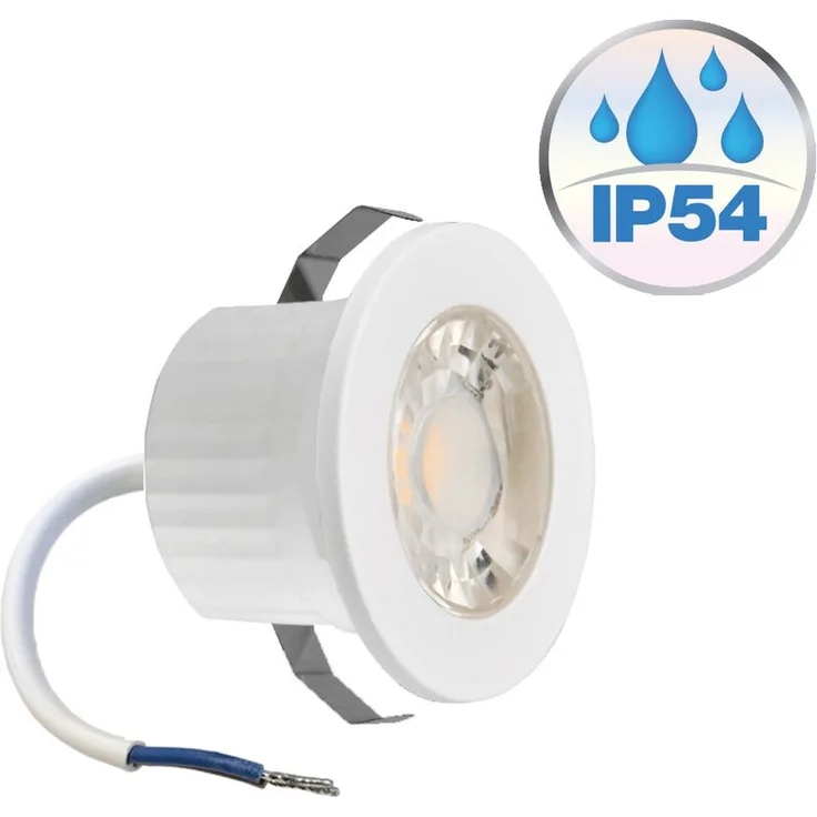 3w Mini LED Einbauleuchte Einbaustrahler Einbauspot Spot Weiß 240 Lumen Schutzart IP54 Neutralweiß
