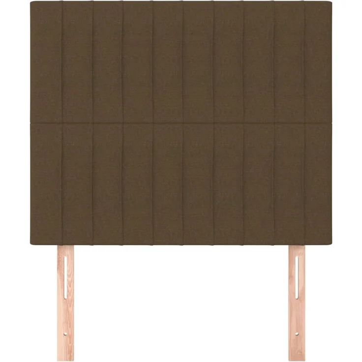 vidaXL Kopfteile 2 Stk. Dunkelbraun 100 x 5 x 78/88 cm Stoff 3116563 – Bild 3