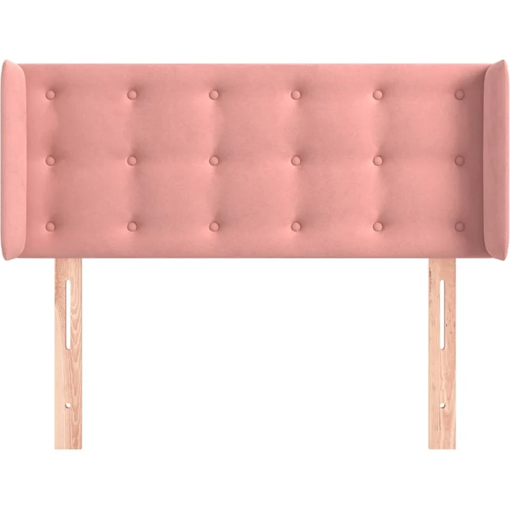 vidaXL Kopfteil mit Ohren Rosa 103x16x78/88 cm Samt 3119249 – Bild 3