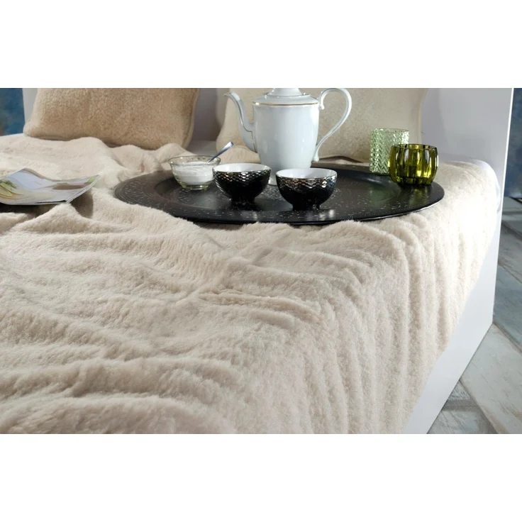 Wolldecke Wolldecke (Bettdecke) "Almond" aus 100% Merinowolle, Wohnen und Accessoires GmbH & Co. KG – Bild 2