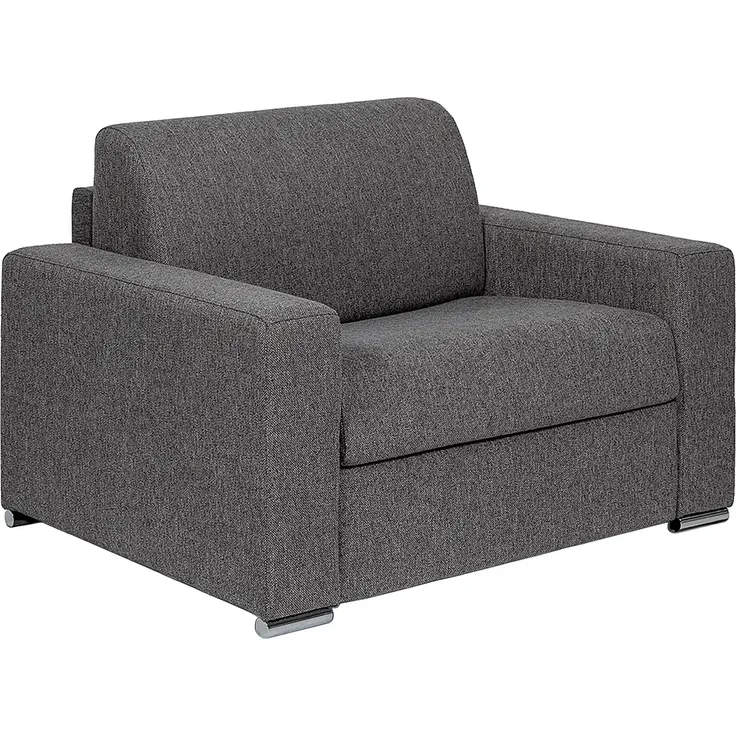 Vente-unique - CALITO - Schlafsessel - Metall - Stahl - Anthrazitgrau - 124 x 95 x 85 cm