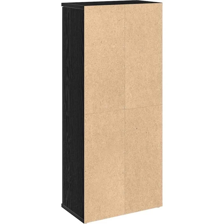 vidaXL Badezimmerschrank mit Rollenhalter Schwarz 39x22x90 cm 858525 – Bild 7
