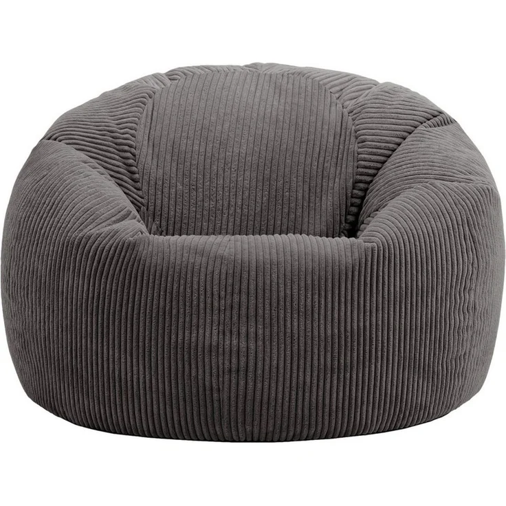 Icon Kingston Sitzsack Cord, Dunkelgrau, 2er Pack, Sitzsack Erwachsene mit Füllung, Bean Bag, Cord Sessel, Lounge Sessel, Lounge Stuhl, Schlafzimmer, Wohnzimmer, Wohnzimmer Möbel – Bild 4