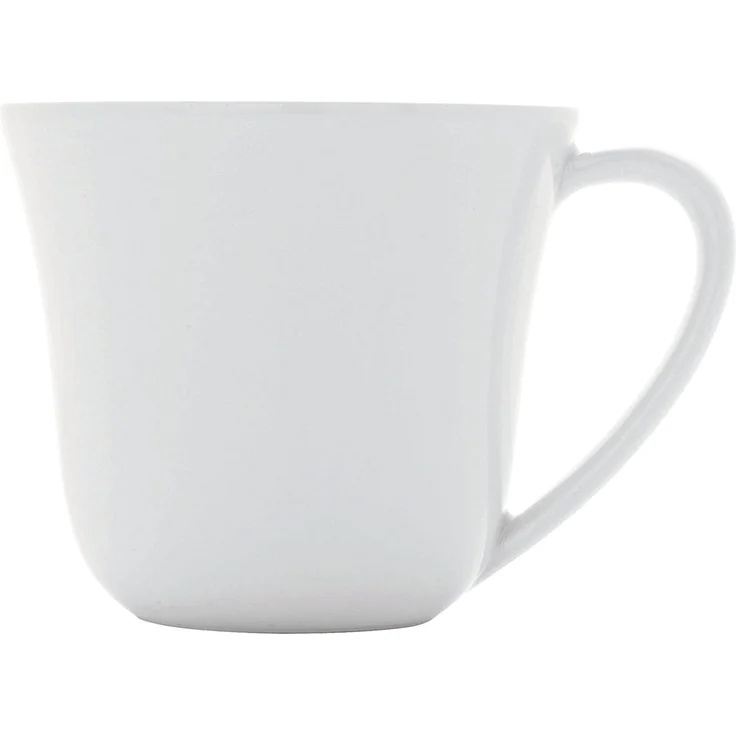 Alessi ''KU'', 4 Stück Kaffee Obertasse aus weißem Porzellan