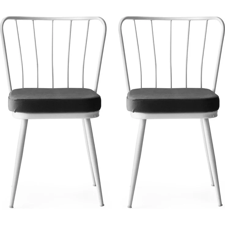 Skye Decor 'Yıldız - 962 V2' Stuhlset (2-teilig), Weiß, 43 x 82 x 42 cm – Bild 1