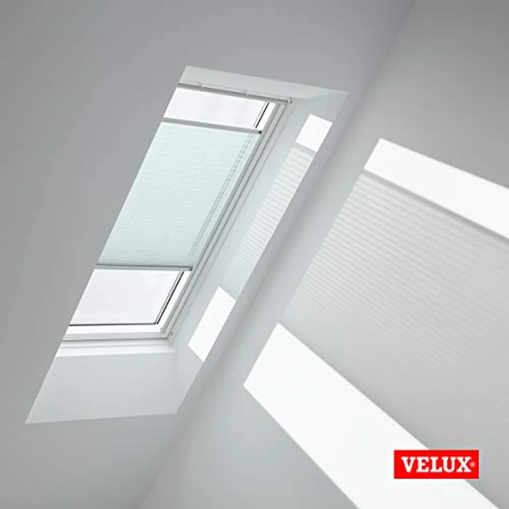 Velux Dachfensterplissee FHL SK08 1285S, manuell, himmelblau mit Aluminium-Schiene, stufenlos verstellbar – Bild 3