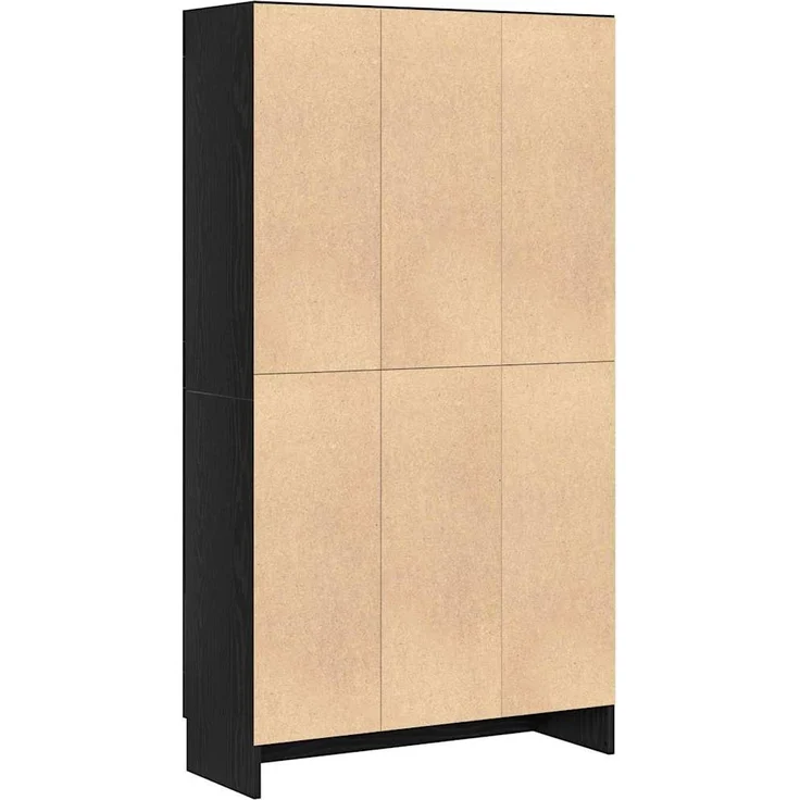 vidaXL Bücherregal Schwarz Eichen-Optik 82,5 x 30,5 x 150 cm 3329275 – Bild 5