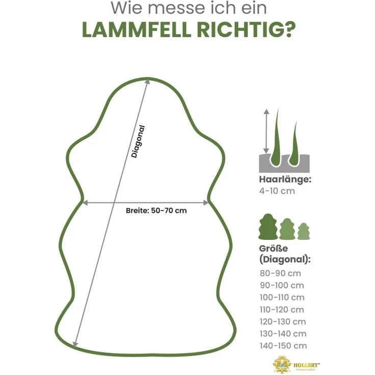 Lammfell geflammt Farbe: Stracciatella | Größe: 130-140 – Bild 8