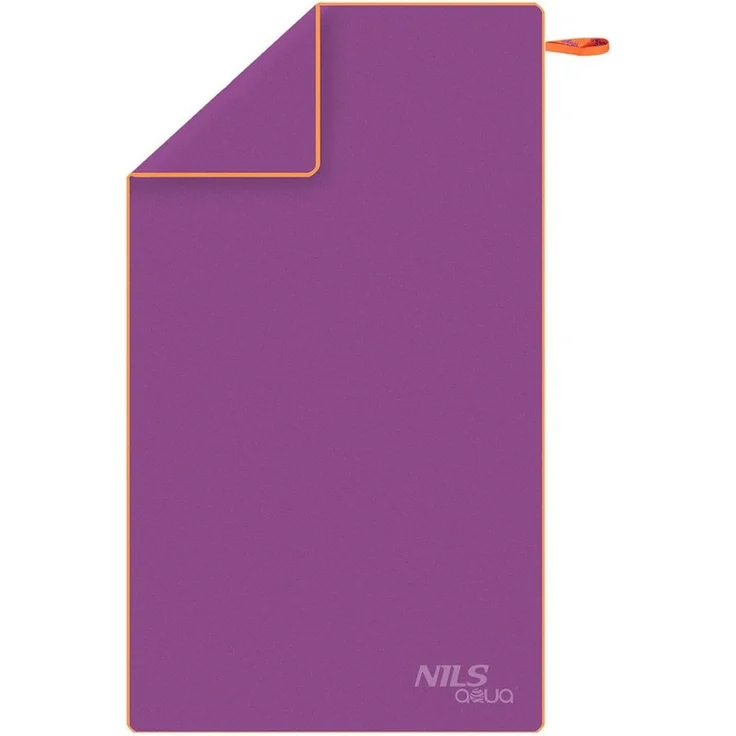 NILS AQUA großes Reisehandtuch schnelltrocknend 180 × 100 cm violett – Bild 1