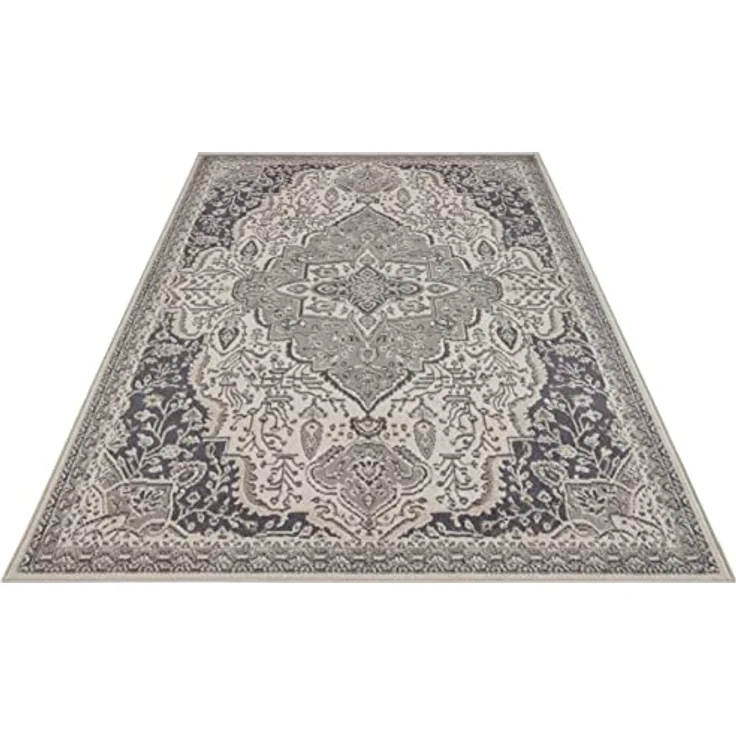 XXXL Flachwebeteppich Terrain, Grau, rechteckig 120x170 cm, Oeko-Tex® Standard 100, für Fußbodenheizung geeignet, pflegeleicht, strapazierfähig – Bild 7