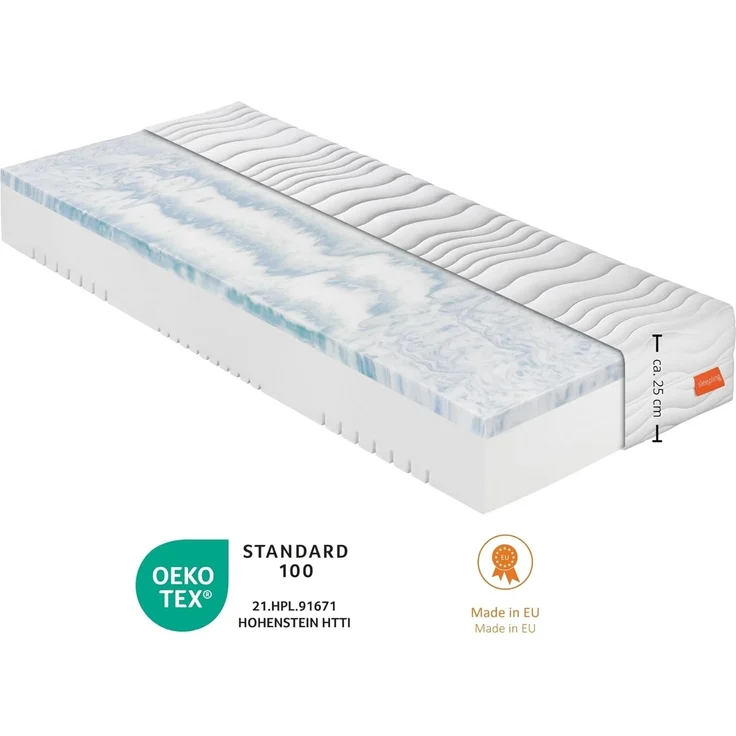 Komfortschaummatratze Innovation 400 XXL, sleepling, mit Viscoauflage, Bezug waschbar – Bild 3