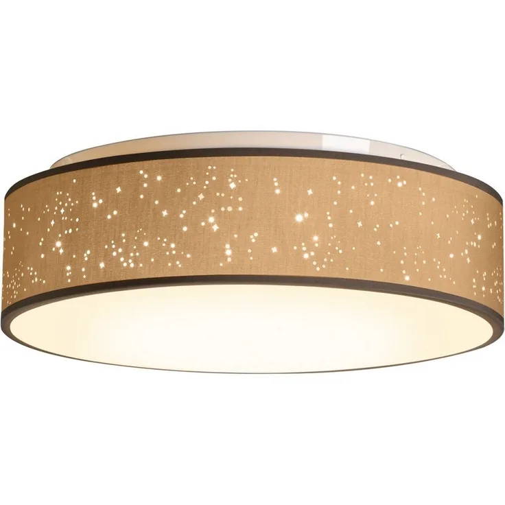 Zedelmaier Lampenschirm Deckenlampe Deckenleuchte mit Stoff-Lampenschirm, Wohnzimmerlampe Schlafzimmer Kinderzimmer Flur Lampe