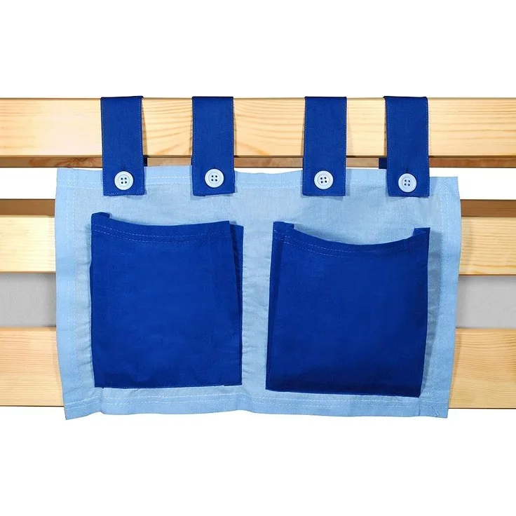 Betttasche hellblau/blau